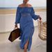 Women's Clothing New Hot Selling One Shoulder Top Slit Dress Two Piece Suit_ecoleips.com