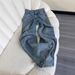 Heavy-Duty Rhinestone Jeans – High-Waisted Straight-Leg Pants For Women, Plus Size & Petite Friendly, Summer Light Blue Washed Denim_ecoleips.com