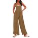 2024 Summer Women's Fashion Pocket Overalls Loose Jumpsuit For Women European And American Cross-border_ecoleips.com