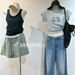 Color-Block Two-Piece Sports Casual Vest Women, Stretchy Slim Fit, Slimming Design, Vsatile Camisole Top For_ecoleips.com
