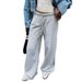 Retro Low Waist Sweatpants For Women Early Autumn Casual Drape Style Fashion Sports Pants_ecoleips.com