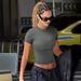 AC230 European American Style Casual Long-sleeve Spring And Autumn Slim-fit Comfortable Pullover T-shirt, Women's Base_ecoleips.com