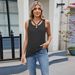 Fashion Cross-Border Trade 2025 Spring Summer Round Neck Solid Color Loose Short Sleeve Top T-Shirt Women's Vest_ecoleips.com