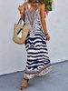 Women's All Over Print Halter Neck Dress, Boho Fashion Casual Sleeveless A Line Dress For Beach Holiday Vacation, Ladies Summer_ecoleips.com