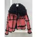 Women's Clothing Rabbit Fur Coat With Shearling Collar Slim Fit Winter Jacket Long Sleeve Elegant Office Wear (Black, Wine Red, Purple, Coffee)_ecoleips.com