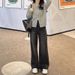 2025 New Straight-Leg Jeans Wo, Narrow Wide-Leg Petite Figures, Loose Fit, Plus Size, Slimming Pants For Plus-Size_ecoleips.com