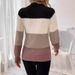 Women’s Color-Block Knit Sweater – Oversized Round Neck Long Sleeve Pullover | Cozy & Stylish (S-XL)_ecoleips.com