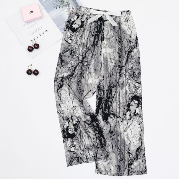 2026 Women's Loose Pants Korean Casual Cropped Pants Wide Leg Trouser Thin Home Classic Sports Lounge Wear Girls Clothes Black_ecoleips.com
