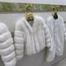 Faux Fox Fur Collar Coat - Women's Short V-Neck Faux Fur Jacket In Cream/Black/Camel (One Size Fits 80-130)_ecoleips.com