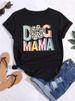 European And American Cross-border Foreign Trade Women's Clothing, Fun Letter Print Round-neck Short-sleeve T-shirt Top_ecoleips.com