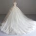 French Retro Court Style Wedding Dress Strapless Bridal Gown with Three-Dimensional Floral Design Unique High-End Train 2026 New Style_ecoleips.com