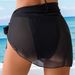 Women's Lightweight Chiffon Beach Cover-Up Quick-Dry Sleeveless Sheer Blouse Solid Color Bikini Wrap Blouse_ecoleips.com
