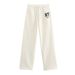 Women's Preppy Style Velvet Pant Set European American Fashion Sweatshirt And Trouser Combo New 2026_ecoleips.com