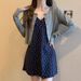 French Style Chic V-Neck Floral Strap Dress For Women With Pear-Shaped Body, 2025 Summer New Age-Reducing Fashion_ecoleips.com