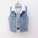 Men's & Women's Fleece-Lined Denim Vest With Hood - Winter Warm Sherpa Jacket, Slim Fit Casual Streetwear_ecoleips.com