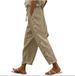 Muslim New Women's Pants Elastic Waist Loose Versatile Casual Nine Point Trousers_ecoleips.com
