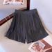 Women's Clothing Texture Sense Fashion Short Sleeved Suit Summer Loose Wide Leg Short Casual Pants Two Piece Suit_ecoleips.com