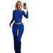 2025 Autumn Women's Fashion New Casual Long Sleeve Top High Waist Bodycon Pants Set_ecoleips.com