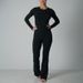 Women’s Knit Tracksuit Set – Slim-Fit Long Sleeve Top & Pants, Casual & Sporty Outfit For Fall/Winter (3 Colors, S-XL)_ecoleips.com