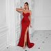 Women's Sexy Solid Color Evening Dress - Tube Top With Flowy Big Swing Skirt (Elegant Long Formal Gown)_ecoleips.com