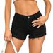 Women's Clothing Hot Girls Sexy Casual High Waist Elastic Plus Size Ripped Jeans Female Denim Shorts_ecoleips.com