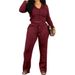 Women's Clothing V Neck Two Piece Set Cute Casual Wear Comfortable Fabric Elegant Style_ecoleips.com
