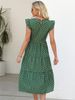 Summer Elegant Women's O Neck Sleeveless Midi High Waist Polka Dot A Line Chic Long Dress For Fashion_ecoleips.com