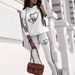 Women's Clothing Heart Print Casual Vacation Two Piece Set Hooded Long Sleeved Pants Fashionable 2026 New_ecoleips.com