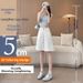 White Denim Shorts for Women High Waisted Slimming A-Line Straight Leg Five Point mid Length Summer 2026 Thin_ecoleips.com
