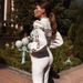 Women's Clothing Sexy Slim Light Luxury Temperament Lace Waist Slim Jumpsuit Suit Two Sets_ecoleips.com