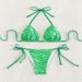 Verve New Striped Tie Bikini Sexy Thong Brazilian Swimsuit For Women_ecoleips.com