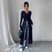 European And American Cross-border 2026 Autumn New Solid Color Long Button Cardigan Long-sleeve Slim-fit Top For_ecoleips.com