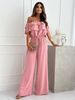 Women’s Clothing New Summer Fashion Temperament One Shoulder Solid Color Waist Jumpsuit Women's Clothing_ecoleips.com
