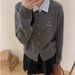 Women's Patchwork Embroidered Knit Cardigan Fashionable And Stylish Top for Spring/Autumn New Style 2026_ecoleips.com