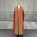 Verve Muslim Dubai Robe Plus Size Women's Fashion Printed Arabic Loose Long Pleated Coat_ecoleips.com