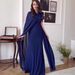 Elegant Winter Sleeveless Long Dress For Women - Slim Fit Formal Evening Gown With Flowing Hemline In Soft Polyester Blend_ecoleips.com