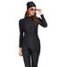 Women’s Clothing new Muslim swimsuit long sleeved trousers three piece set conservative sun protection with chest pad_ecoleips.com