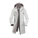 Women's Waterproof Softshell Jacket With Hood - Windproof Raincoat For Outdoor Hiking & Commuting (Black, Army Green, Navy Blue, Coffee, Light Gray)_ecoleips.com