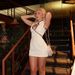 Elegant Slim Fit Sleeveless Mini Dress For Women Sexy Cutout At Chest Contrasting Color Trim New Clothing_ecoleips.com