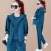 Cross-Border Sportswear New Fashion Casual Sweatshirt Three-Piece Cardigan Middle-Aged Women Spring Autumn Set_ecoleips.com