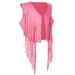 European And American Cross-border Fashion Retro Ethnic Style 2026 New Versatile Hot Girl Short Design Tassel Vest_ecoleips.com