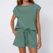 Women's Spring/Summer Two Piece Set Round Neck Loose Short Sleeve New Style_ecoleips.com
