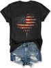 Memorial Day Vintage Poppy T-Shirt For Women Poppy Flower Language Crew Neck Short Sleeve Summer Tee_ecoleips.com