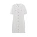 Women's Slim Fit Knitted Dress Round Neck Short Sleeved Fashion Summer Dress Versatile_ecoleips.com