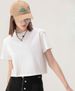 Summer Korean Version Of Open-navel Short-sleeved Women's Models With Pure Cotton T-shirt Short Models_ecoleips.com