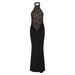 2025 Spring Summer New Sexy Lace Backless Patchwork High Waist Sleeveless Bodycon Dress Wholesale_ecoleips.com