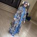 Muslim Women's Clothing New Printed Fashion Cardigan Jacket Loose Large Size Dress Robe_ecoleips.com