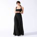 Women's High-Waisted Wide-Leg Jumpsuit - Solid Color Casual & Office Romper With Pockets_ecoleips.com