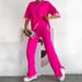 Trendy 3D Print Knit Two-Piece Set - Loose Fit Sleeveless Top & Split Hem Pants | Streetwear Outfit | Spring Collection_ecoleips.com
