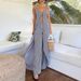 Women's Clothing New Fashion Sleeveless Striped Suspender Top With Striped Trousers Two Piece Suit_ecoleips.com